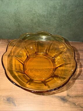 Anchor Hocking Amber Glass Bowl